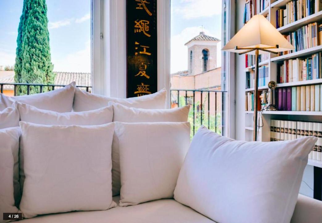 Luxury Art Apartment In Trastevere With Terrace Rom Exteriör bild