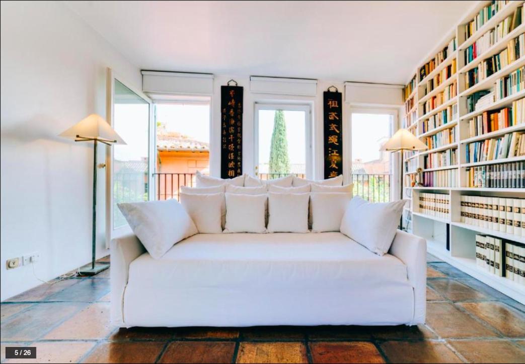 Luxury Art Apartment In Trastevere With Terrace Rom Exteriör bild