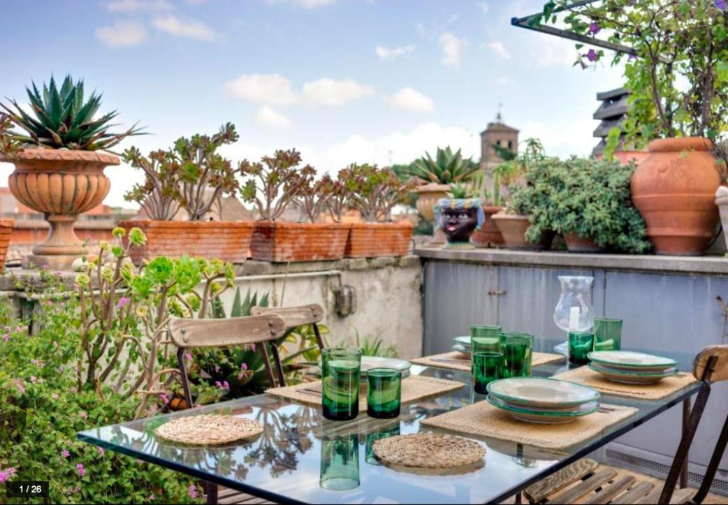 Luxury Art Apartment In Trastevere With Terrace Rom Exteriör bild