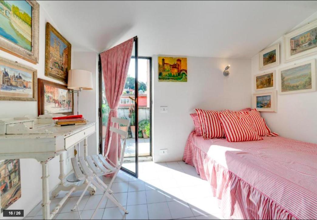 Luxury Art Apartment In Trastevere With Terrace Rom Exteriör bild