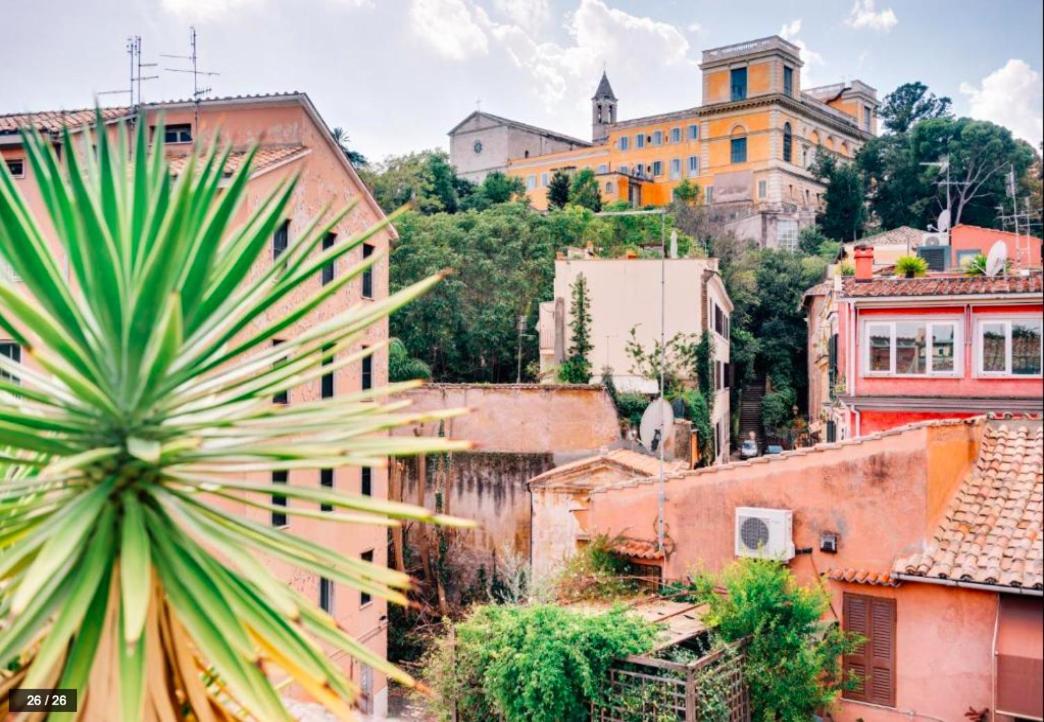 Luxury Art Apartment In Trastevere With Terrace Rom Exteriör bild