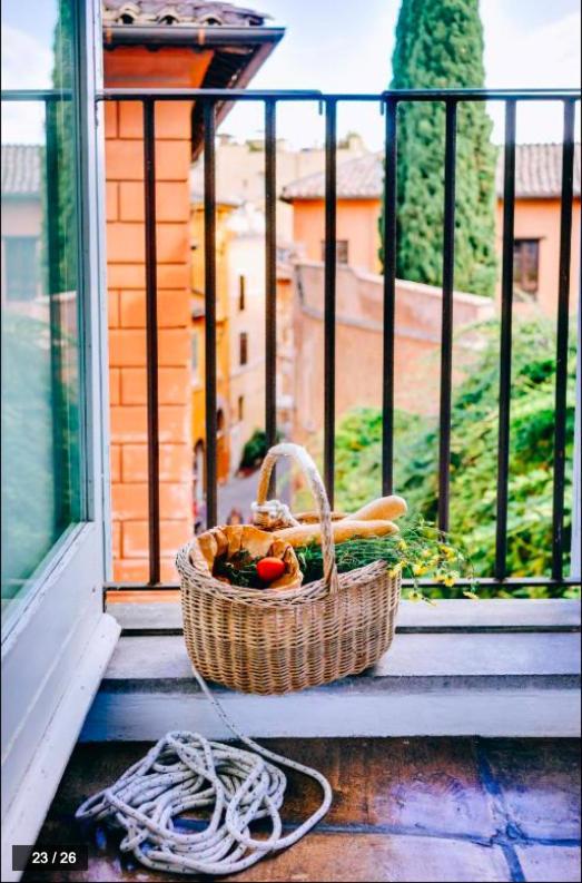 Luxury Art Apartment In Trastevere With Terrace Rom Exteriör bild